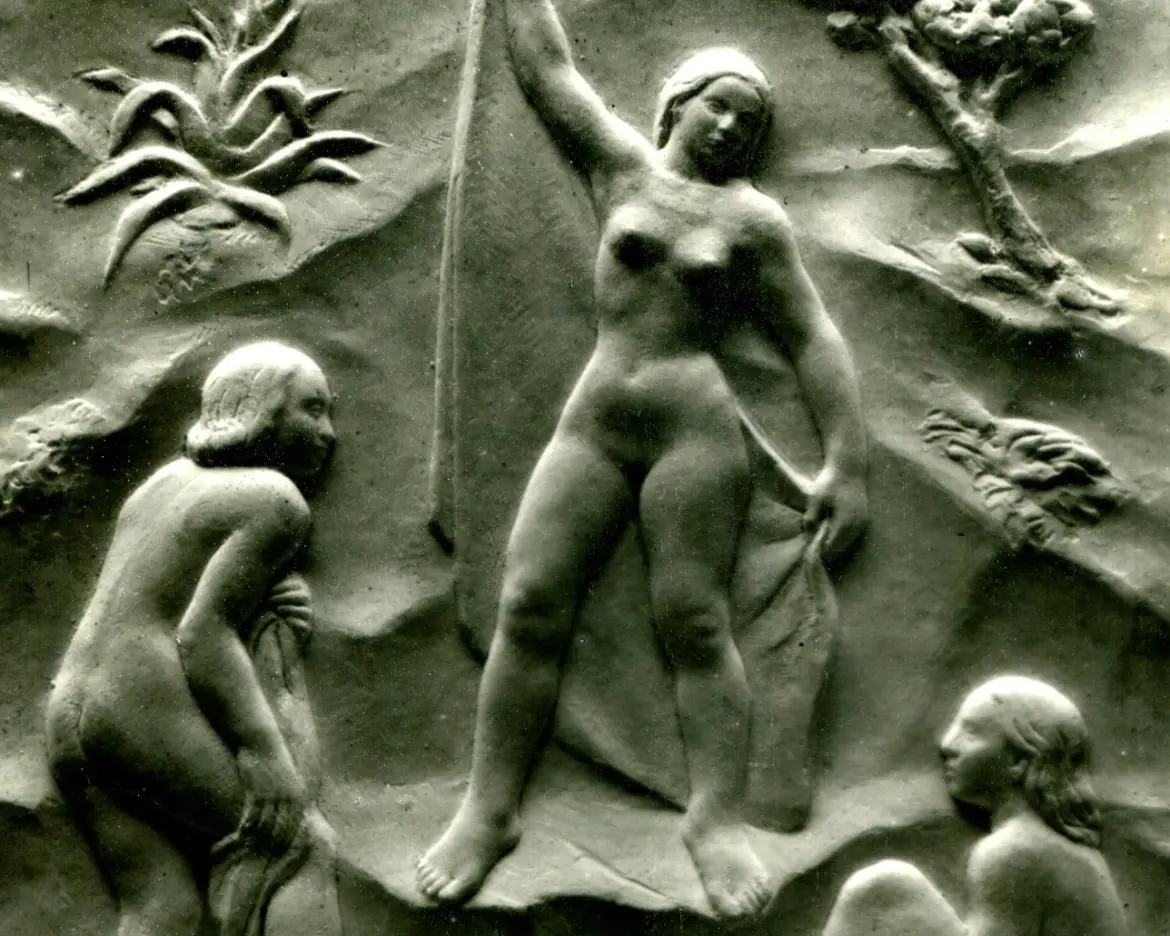 Armando Giuffredi, Bagnanti, medaglia coniata, 1976_O